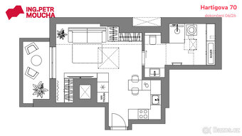 Byt 1+kk s terasou v revitalizovaném bytovém domě - 4