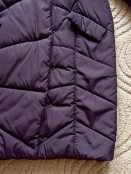 fialová péřová bunda, vel S - 4