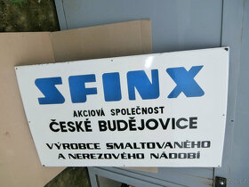 Smaltovaná cedule SFINX za 10.000 kč - 4
