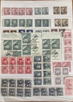 československé známky - 10 listů - 4