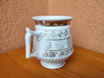 STARÝ PORCELÁNOVÝ HRNEK, MUŠLAK. - 4