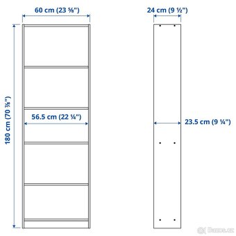 DOVOZ MOŽNÝ 2x pěkná černá knihovna. Samostatně nebo obě - 4