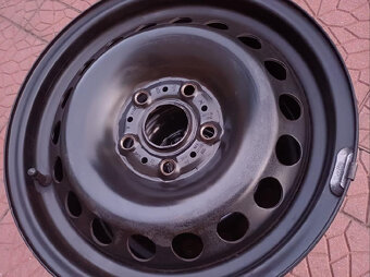 Plechové disky kola - originál VW Škoda 5x112 6Jx15 ET43 - 4