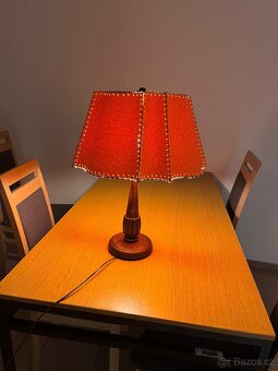 Krásná prvorepubliková stolní lampa svítilna - čti popis - 4