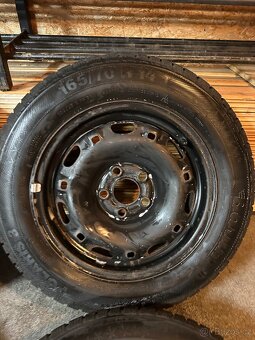 Plechové Disky 5X100 R14 Zimní Pneu 165/70/14 - 4