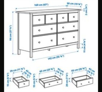 KOMODA IKEA HEMNES V LESKU - 4