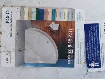 Plastová rohová vana nová - 4