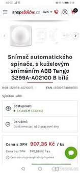 Snimac automatického spinace Tango - 4