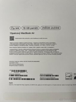 Macbook Air M4 13,6" (2025), záruka - 4