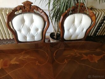 Jídelní set italský 1,8 + 6 židlí kůže –JS7.08 - 4