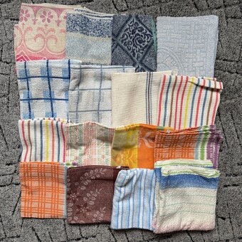 RETRO froté ručníky a osušky - 23 kusů - 4