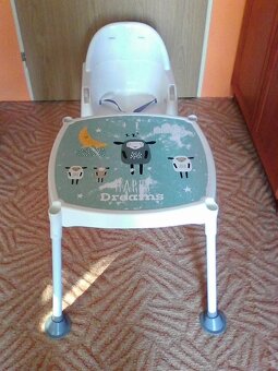 Dětská plastová jídelní židlička - 4