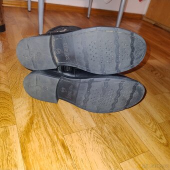 Dívčí kožené kozačky Geox - 4