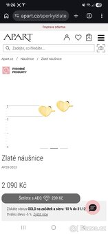 Zlate dětské nausnice - 4