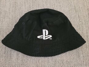 Černý klobouk bucket Playstation zn. H&M, vel. 152-170 - 4