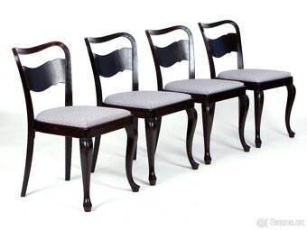 Jídelní židle THONET, nové čalounění, 4ks - 4
