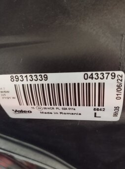 OPEL Světlomet VALEO 043379 - 4