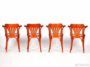 [ 4083 ] Hospodské židle, křesílka TON, 4 kusů. - 4