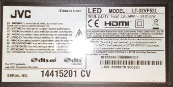 Prodam 80cm(32") SMART WiFi DVB-T2 LED FullHD TV JVC LT-32V - 4
