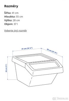 Sortera krabice kos s víkem IKEA - 4