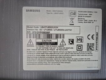 43" TV Samsung, 4K UHD, Smart TV, UE43TU8502, rok 2020 - 4