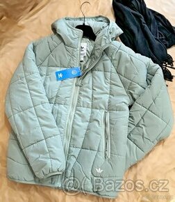 Zimní bunda Adidas Originals Puffer Hooded Jacket, mátová XS - 4