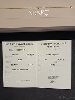 Zlatý náramek 585 - 4