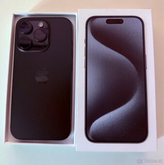 Prodám iPhone 15 Pro Black Titanium 128GB - 4