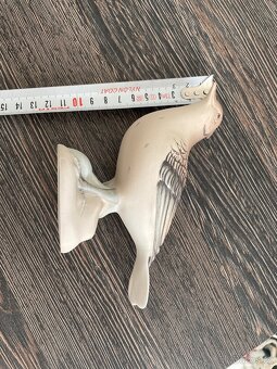 Porcelánová soška Ptáček Royal Dux Czechoslovakia - 4