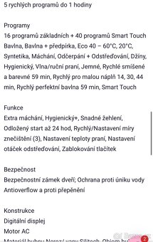 Lednice Beko , Pračka Candy - 4