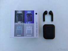 Černá bezdrátová sluchátka Inpods 12 pro Android a iOs,NOVÁ - 4