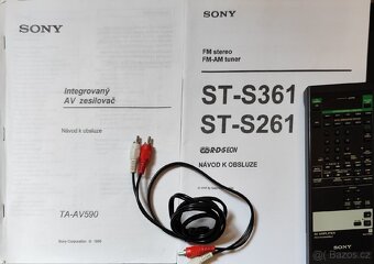 SONY TA-AV 590 Dolby Pro-logic + tuner SONY ST-S 261 RDS. - 4
