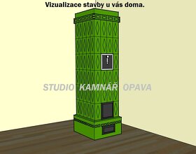 Kachlová kamna po renovaci - 4