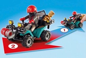 Playmobil 6879 Lupič na čtyřkolce na setrvačník - 4