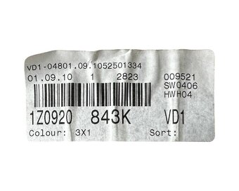 Benzínové budíky 1Z0920843K Škoda Octavia 2 FL r.v. 2011 - 4