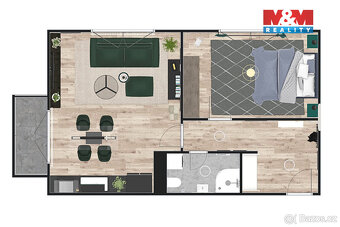 Prodej bytu 2+kk, 63.2 m², Žleby - 4