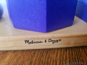 Montessori (edukativní)-skládací věž - tvary Melissa & Doug - 4