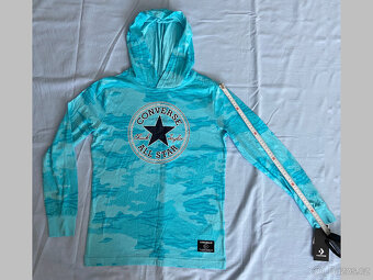 NOVÉ tričko Converse s dl. rukávem a kapucí, vel. 12/13 let. - 4