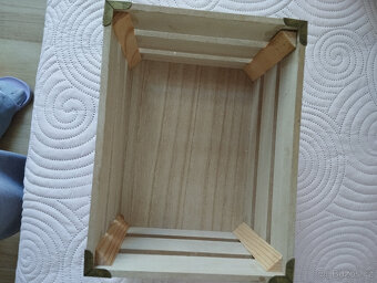 Úložný storage box, dřevěný, bedýnka, dekorace - 4