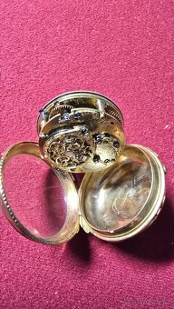 Zlaté kapesní hodinky špindlovky - 4