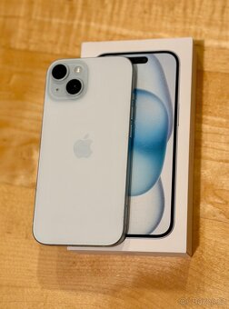 iPhone 15 Blue BATERIE 100% TOP - 4