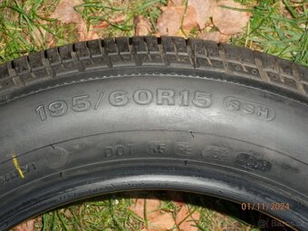 1xLetní pneu DUNLOP SP SPORT 2020E 195/60 R15 1x 7,3MM - 4
