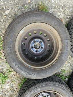 Sada zimnich pneumatik s disky, 195/65 R15, Continental - 4