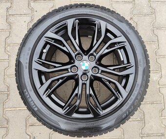 Alu kola originál BMW X1, X2 5x112 R18 KRÁSNÁ TOP SADA - 4