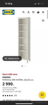 Ikea hemnes bílá knihovna - 4