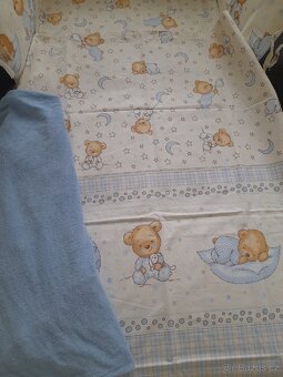 Prodám zánovní povlečení do postýlky Top stav - 4