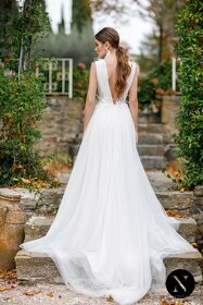 Luxusní nenošené svatební šaty, Windflower, 38 EU (S) - 4