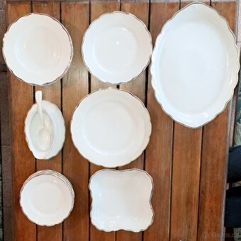 Jídelní porcelánová sada servis Aich 1920, 19 kusů - 4