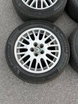 Originální ALU Škoda Style 5x100 R16 - Zánovní pneu - 4