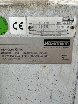 Žíhací a kalící pec Nabertherm N41/H s komorovou pecí - 4